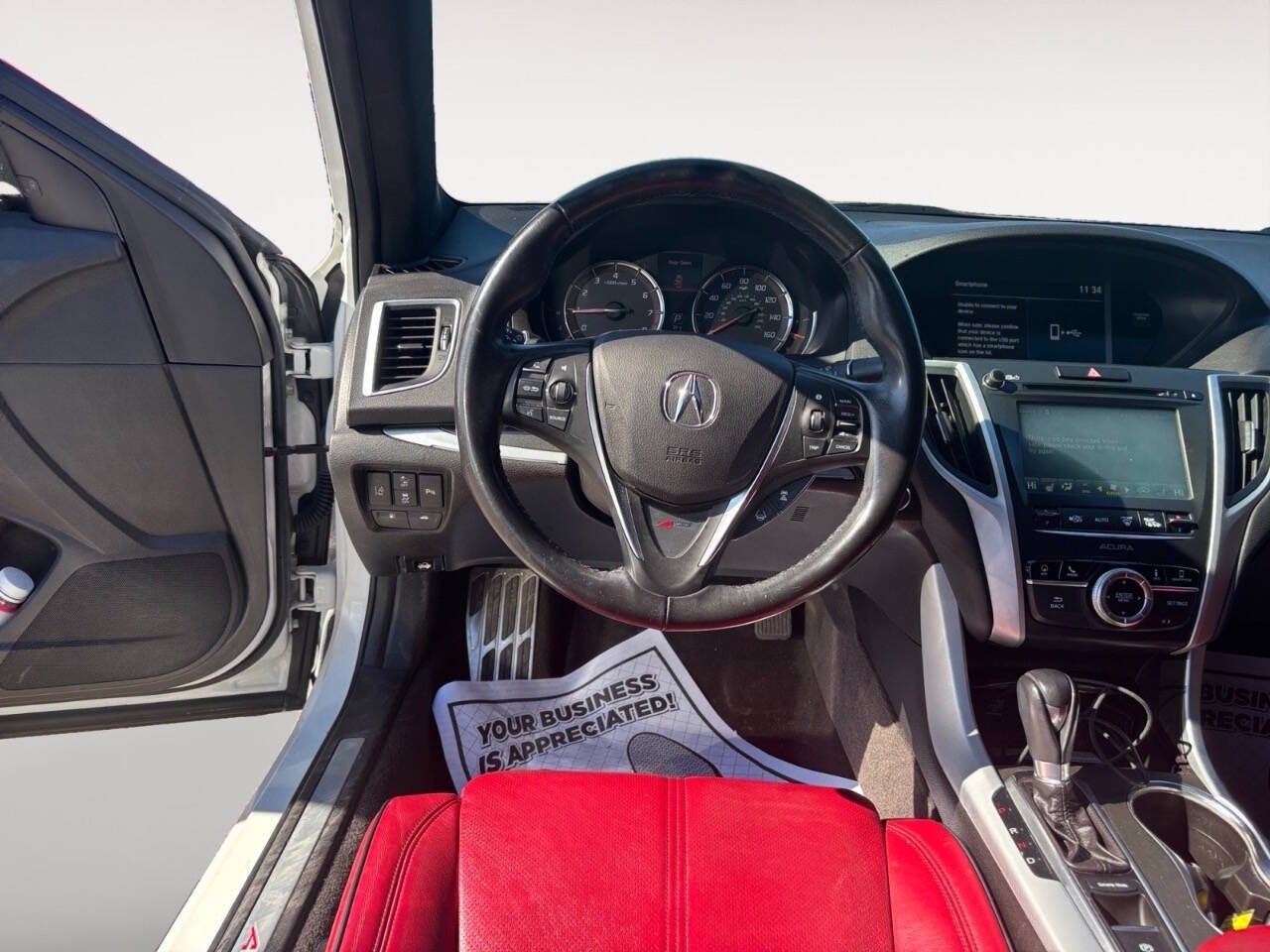 2019 Acura TLX w/Tech w/A SPEC 4dr Sedan w/Technology and A Package (Red Interior)